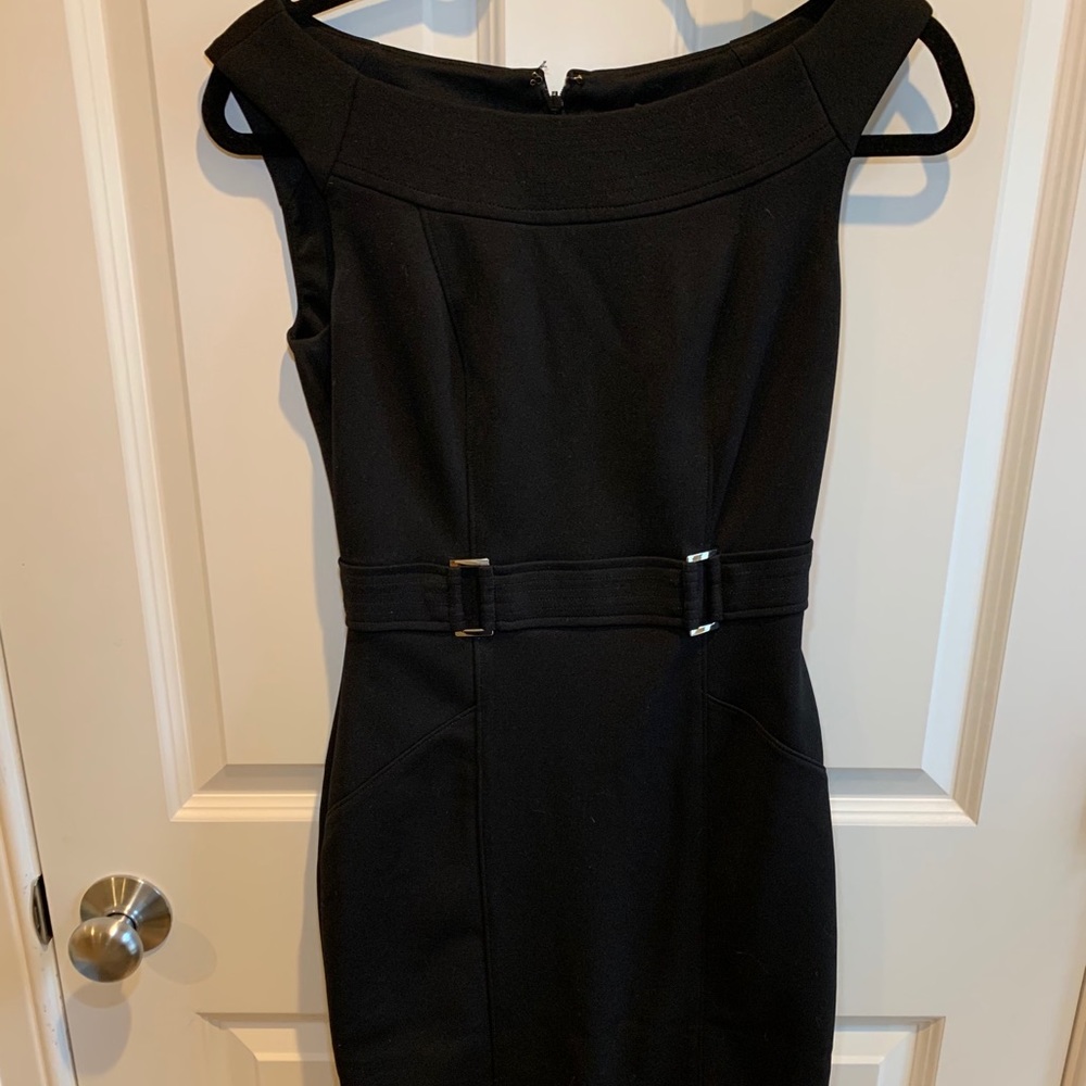 White House Black Market black above knee dress